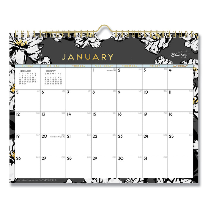 Baccara Dark Wall Calendar, 11 x 8.75, 2021