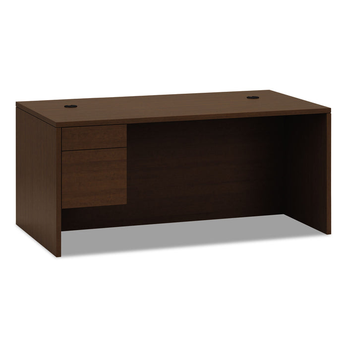 10500 Series Large "L" or "U" Left 3/4 Height Pedestal Desk, 66w x 30d x 29.5h, Shaker Cherry