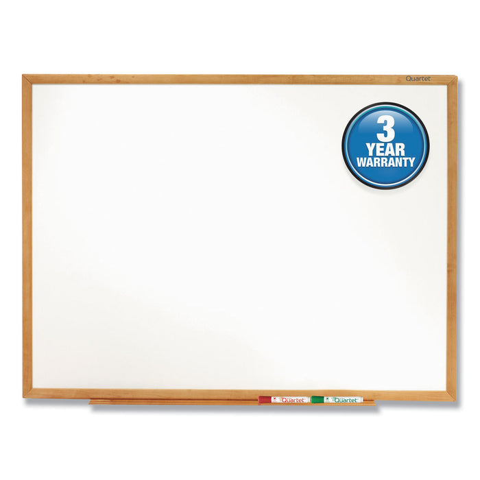 Classic Series Total Erase Dry Erase Board, 48 x 36, Oak Finish Frame