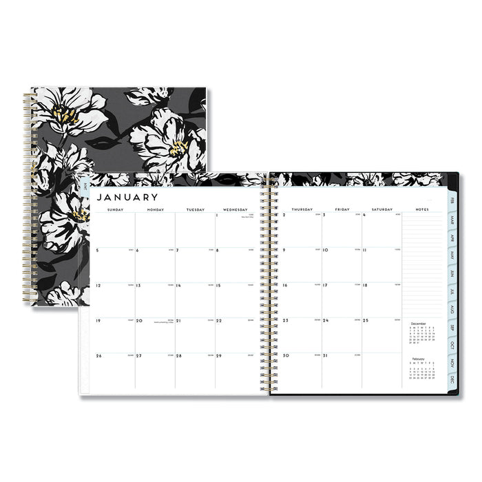 Baccara Dark CYO Monthly Planner, 10 x 8, 2021