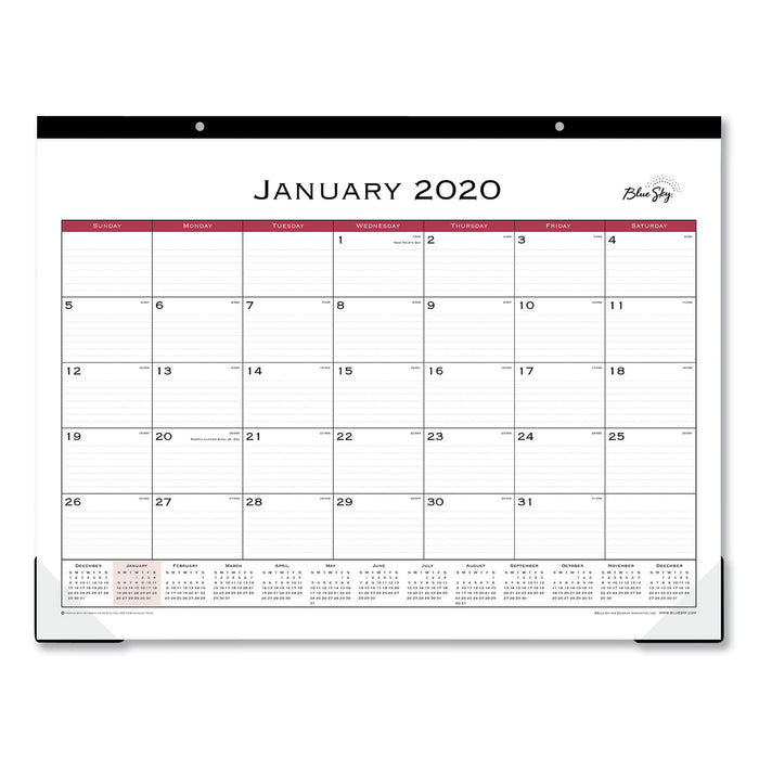 Classic Red Desk Pad, 22 x 17, 2021
