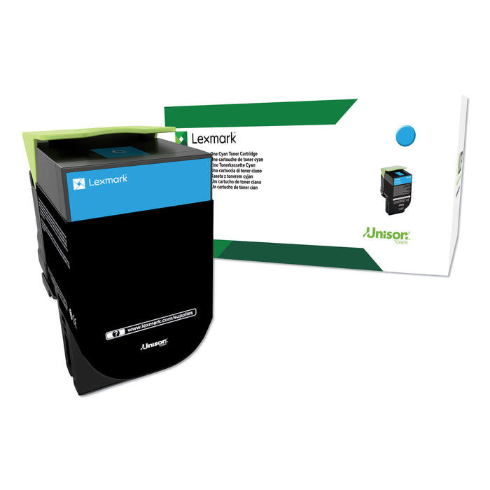 80C1HC0 Return Program High-Yield Toner, 3000 Page-Yield, Cyan