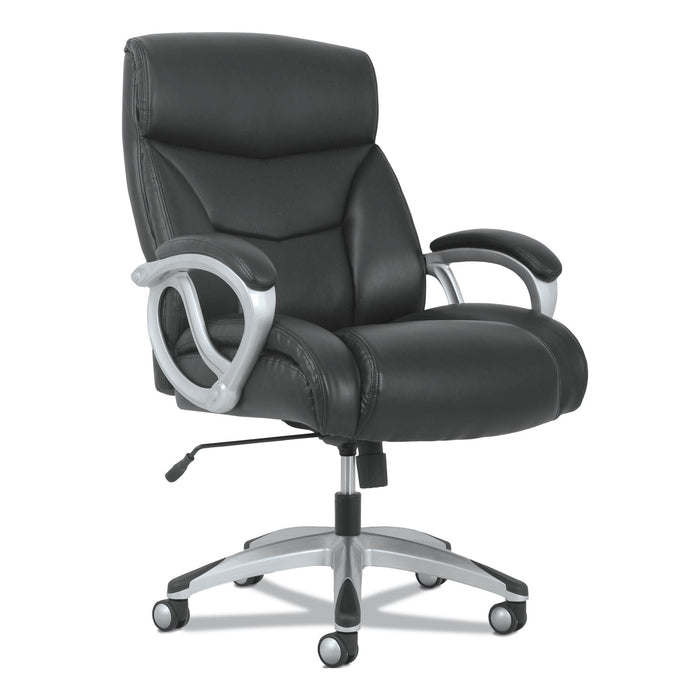 3-Forty-One Big and Tall Chair, Supports up to 400 lbs., Black Seat/Black Back, Aluminum Base