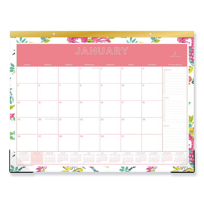 Day Designer Desk Pad Calendar, 22 x 17, 2021