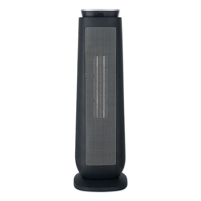 Ceramic Heater Tower with Remote Control, 7.17" x 7.17" x 22.95", Black