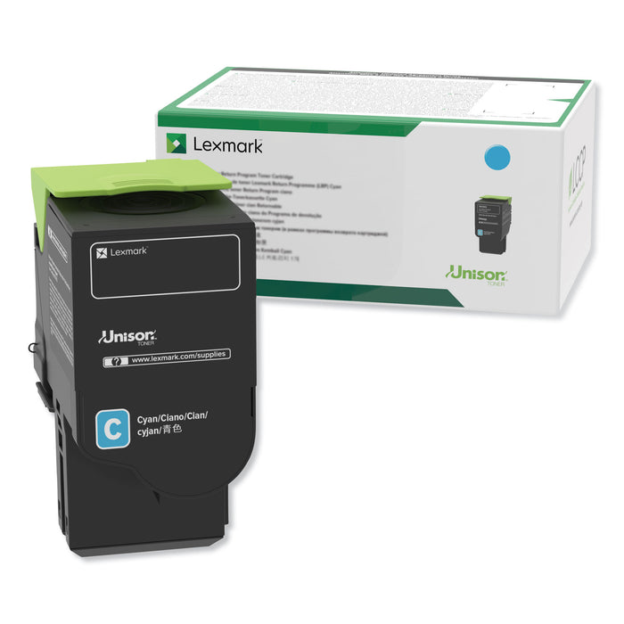 78C1XC0 Return Program Extra High-Yield Toner, 5000 Page-Yield, Cyan