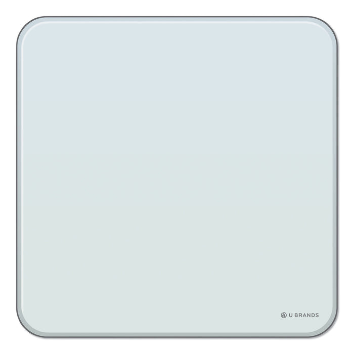 Cubicle Glass Dry Erase Board, 12 x 12, White