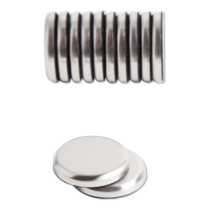 High Energy Magnets, Circle, Silver, 1.25" Dia, 12/Pack