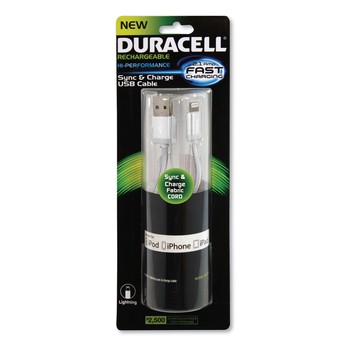 Hi-Performance Sync And Charge Cable for iPad; iPhone; iPod, Apple Lightning, 3 ft, White