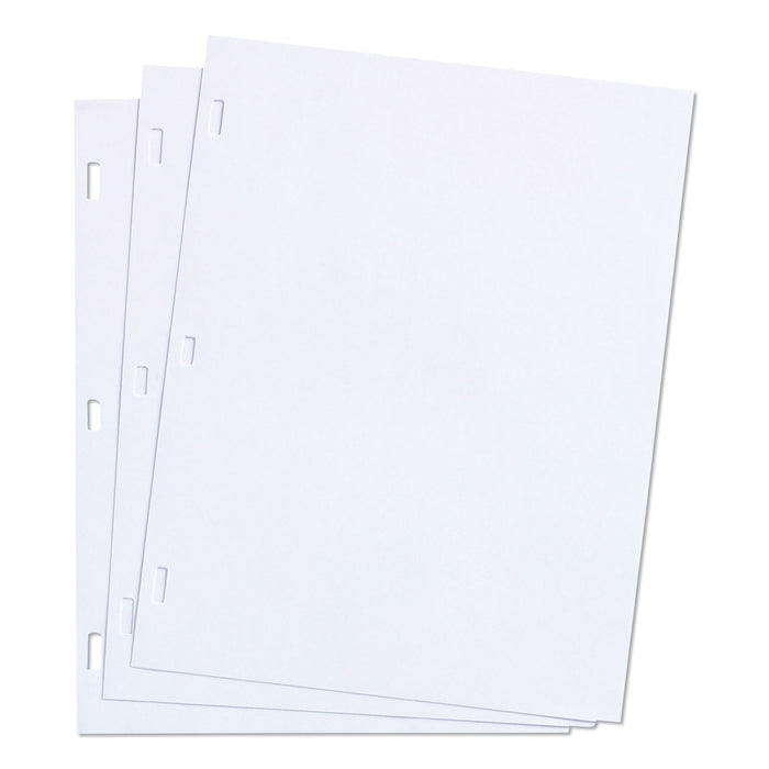 Ledger Sheets for Corporation and Minute Book, White, 11 x 8-1/2, 100 Sheets