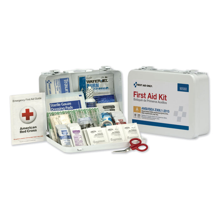 ANSI Class A 25 Person Bulk First Aid Kit for 25 People, 89 Pieces