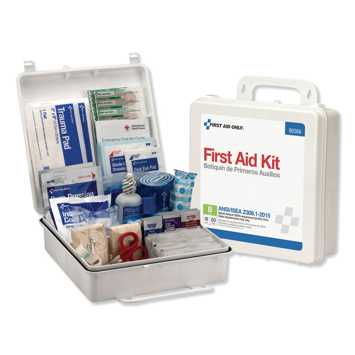 ANSI 2015 Compliant Class B Type III First Aid Kit for 50 People, 199 Pieces