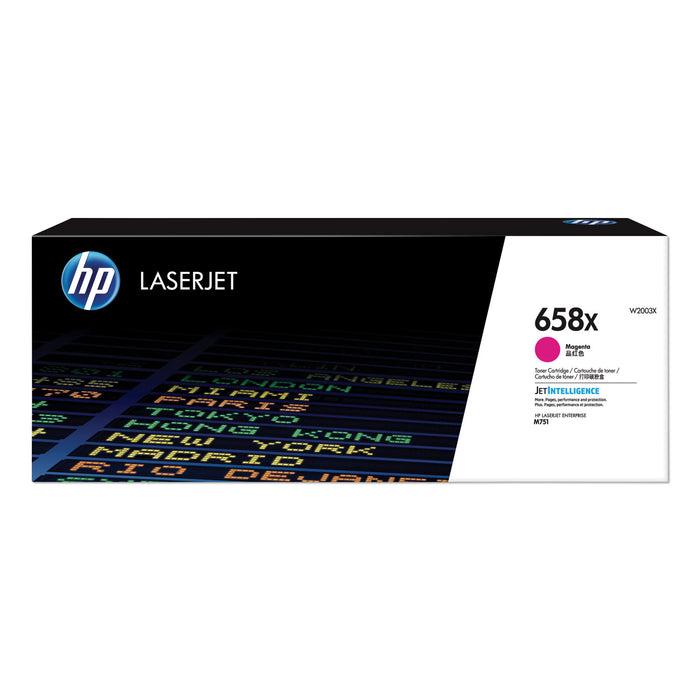 HP 658X, (W2003X) High-Yield Magenta Original LaserJet Toner Cartridge