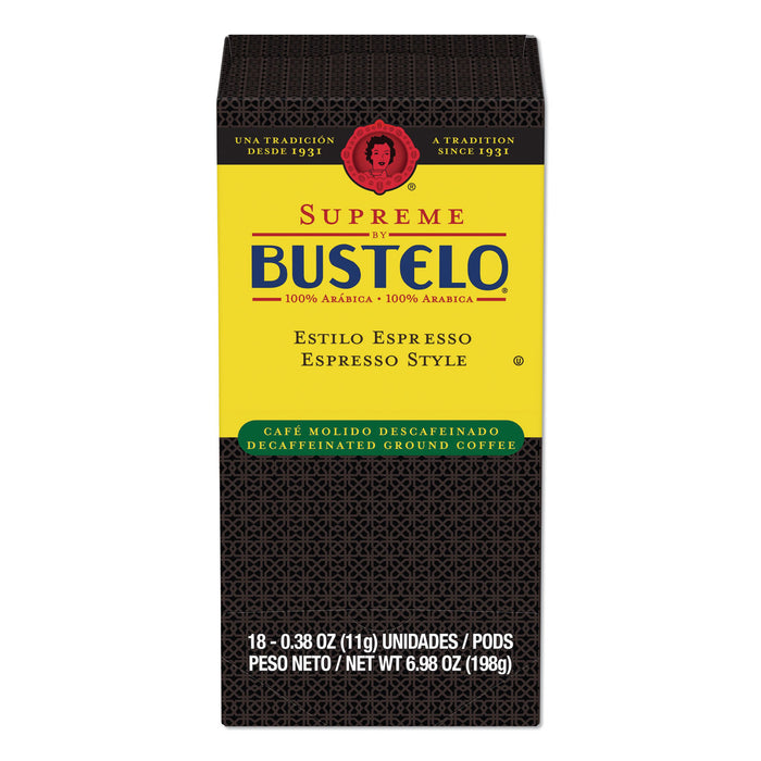 Espresso Style Decaf Coffee Pods, 18/Box