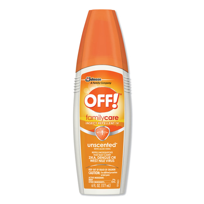 FamilyCare Unscented Spray Insect Repellent, 6 oz Spray Bottle, 12/Carton