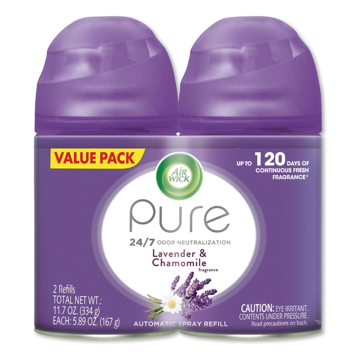 Freshmatic Ultra Spray Refill, Lavender/Chamomile, Aerosol 5.89 oz, 2/Pack