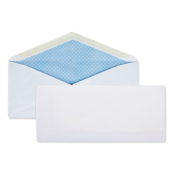 Business Envelope, #10, Monarch Flap, Gummed Closure, 4.13 x 9.5, White, 500/Box