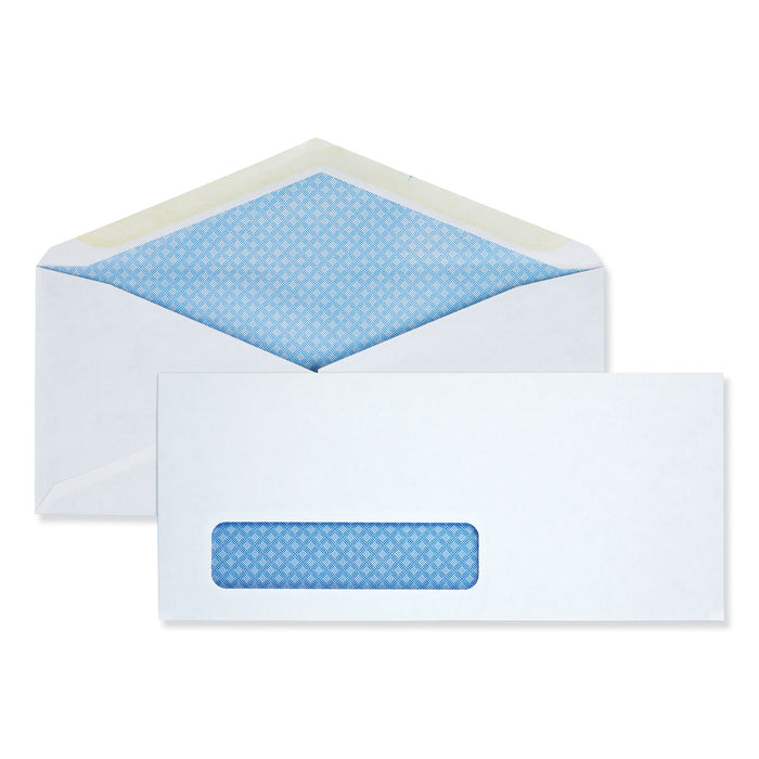 Business Envelope, #10, Monarch Flap, Gummed Closure, 4.13 x 9.5, White, 500/Box