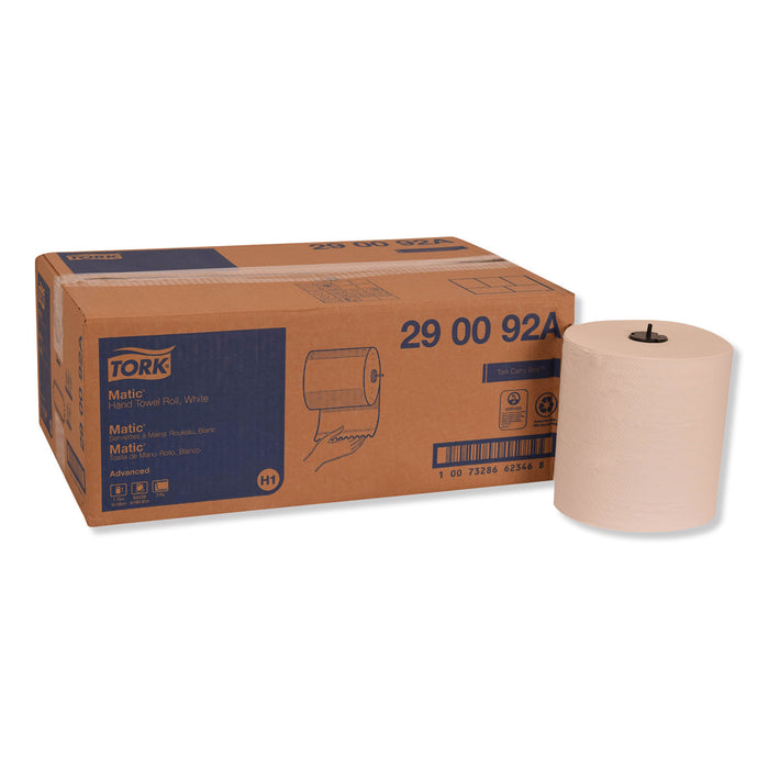 Advanced Matic Hand Towel Roll, 2-Ply, 7.7 x 9.8, White, 643/Roll, 6 Roll/Carton