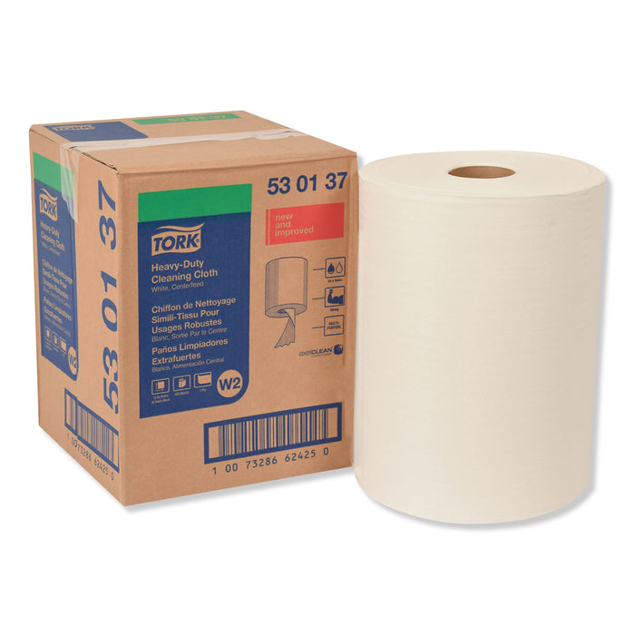 Heavy-Duty Cleaning Cloth, 12.6 x 10, White, 400/Carton