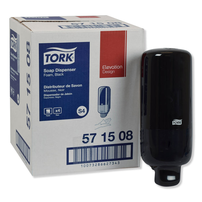 Foam Skincare Manual Dispenser, 1 L Bottle; 33 oz Bottle, 4.45" x 4.13" x 11.26", Black