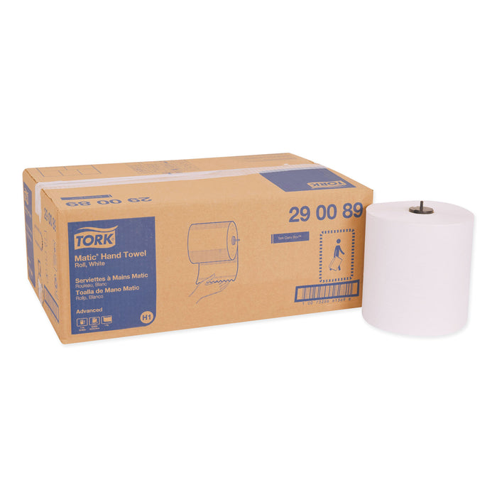 Advanced Matic Hand Towel Roll, 7.7" x 700 ft, White, 6 Rolls/Carton