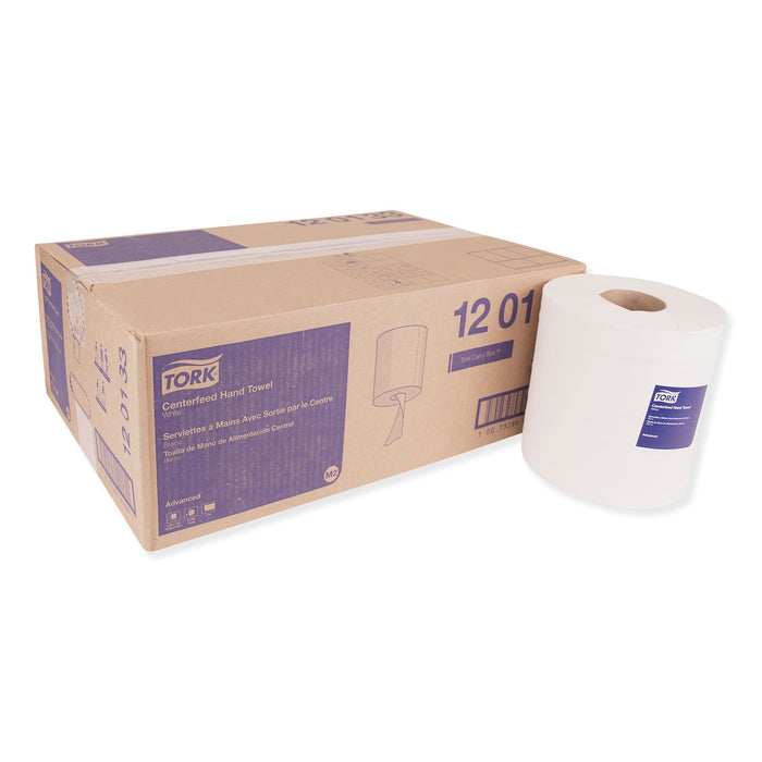 Advanced Centerfeed Hand Towel, 1-Ply, 8.25 x 11.8, White, 1000/Roll, 6/Carton