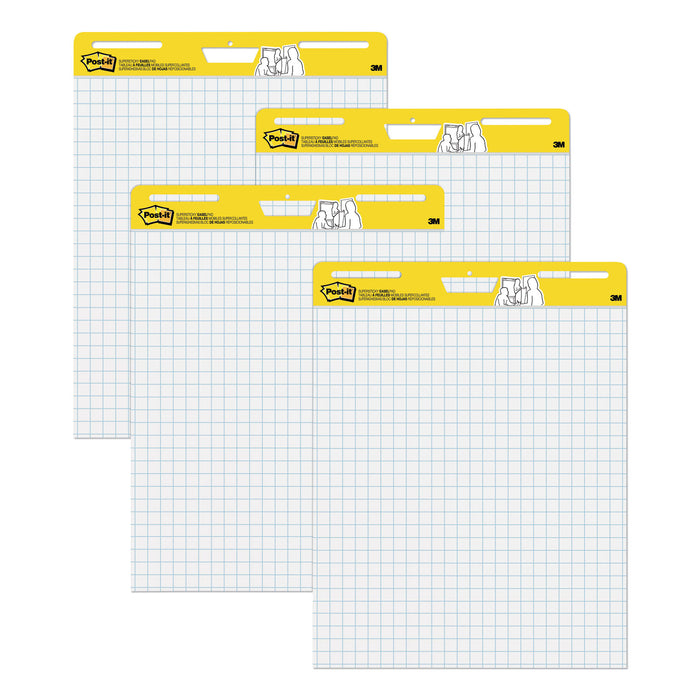 Self-Stick Easel Pads, 25 x 30, White, 30 Sheets, 4/Carton