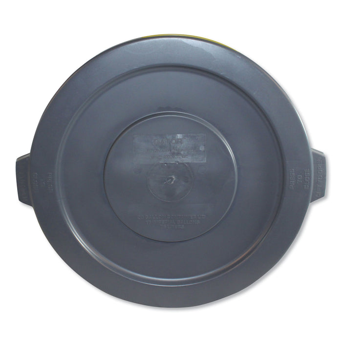 Basic Gator Lids, for 20 gal, Flat-Top, 19.65" diameter, Gray