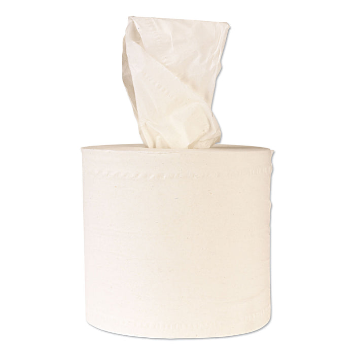 Center-Flow Perforated Paper Towel Roll, 8 x 13.5, White, 6 Rolls/Carton