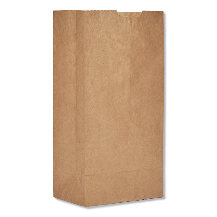 Grocery Paper Bags, 30 lbs Capacity, #4, 5"w x 3.33"d x 9.75"h, Kraft, 500 Bags