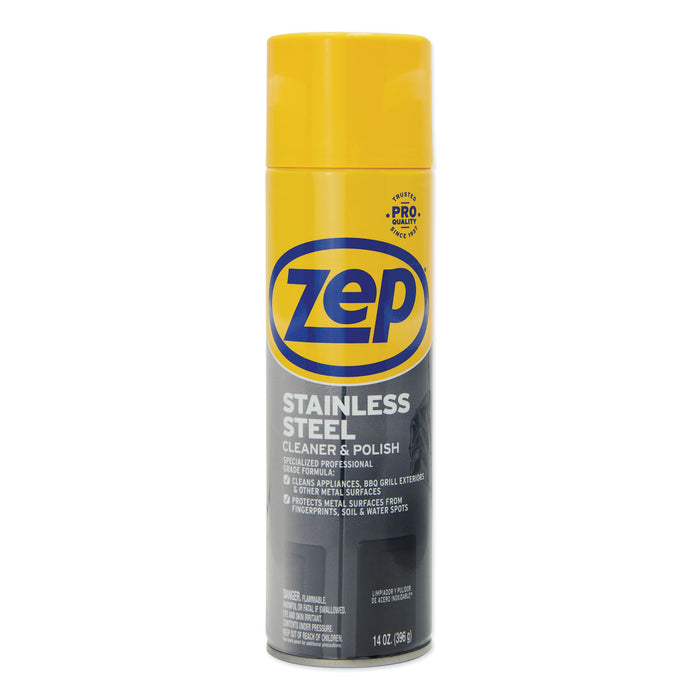 Stainless Steel Polish, 14 oz Aerosol, 12/Carton
