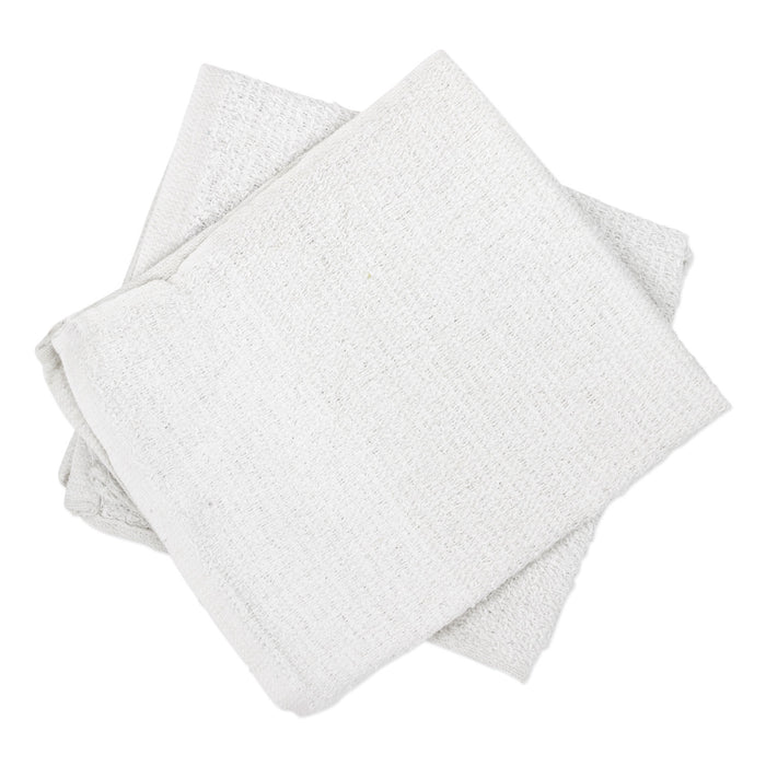 Counter Cloth/Bar Mop, White, Cotton, 60/Carton