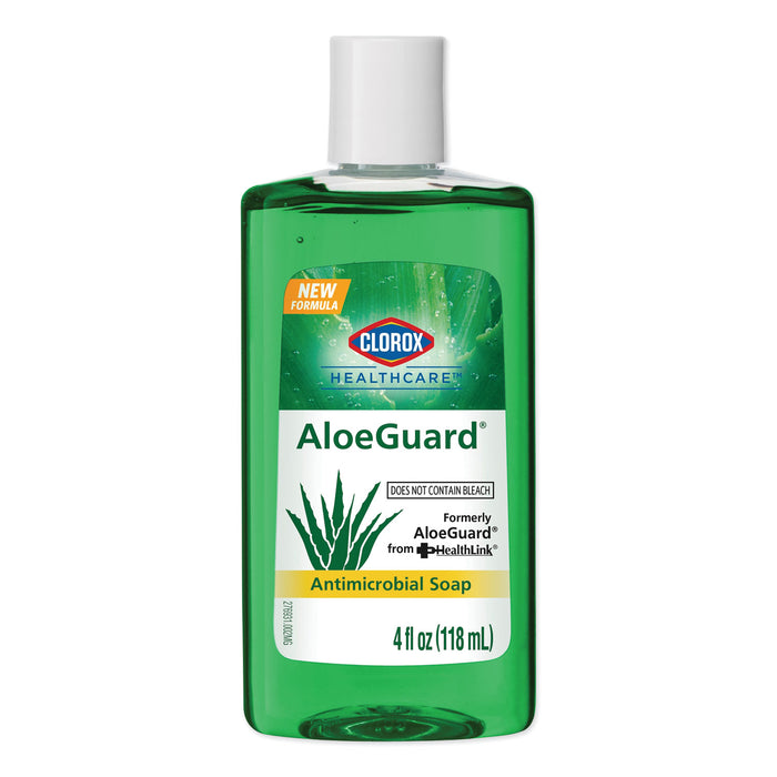 AloeGuard Antimicrobial Soap, Aloe Scent, 4 oz Bottle, 24/Carton