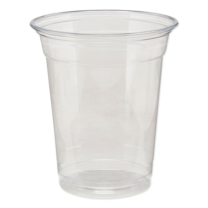 Clear Plastic PETE Cups, Cold, 12oz, 25/Sleeve, 20 Sleeves/Carton