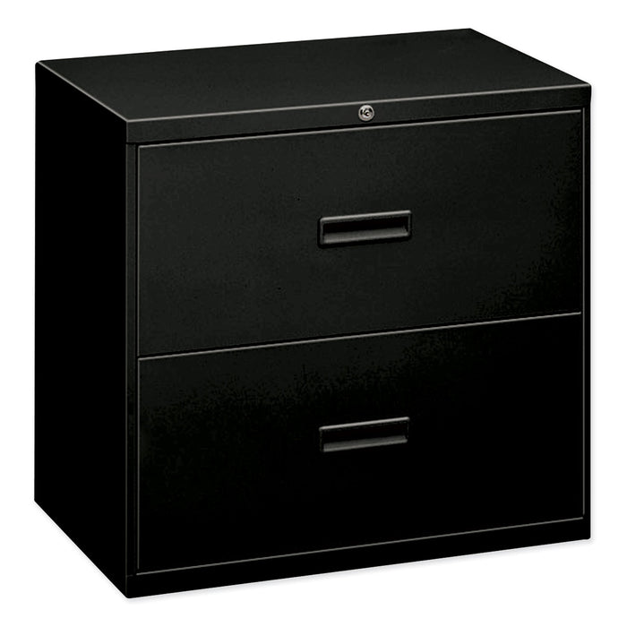 400 Series Two-Drawer Lateral File, 30w x 18d x 28h, Black
