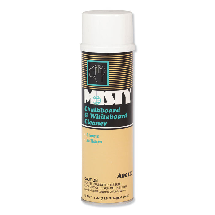 Chalkboard and Whiteboard Cleaner, 19 oz Aerosol, 12/Carton