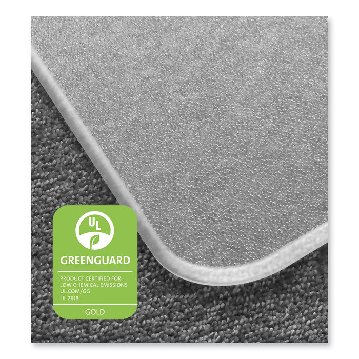Cleartex MegaMat Heavy-Duty Polycarbonate Mat for Hard Floor/All Carpet, 46 x 60, Clear