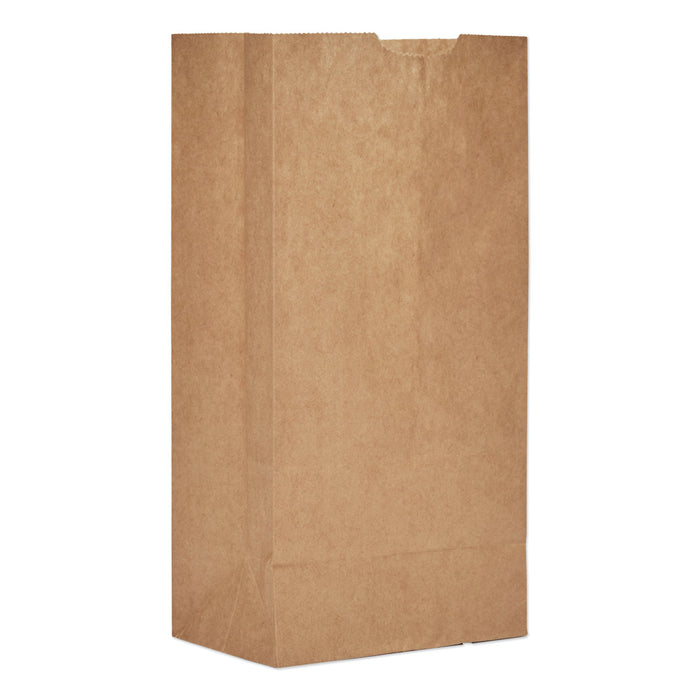 Grocery Paper Bags, 50 lbs Capacity, #4, 5"w x 3.13"d x 9.75"h, Kraft, 500 Bags