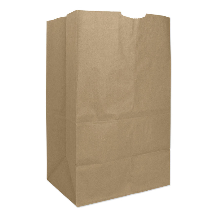 Grocery Paper Bags, 50 lbs Capacity, #20 Squat, 8.25"w x 5.94"d x 13.38"h, Kraft, 500 Bags