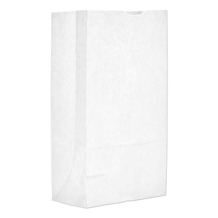Grocery Paper Bags, 40 lbs Capacity, #12, 7.06"w x 4.5"d x 13.75"h, White, 500 Bags