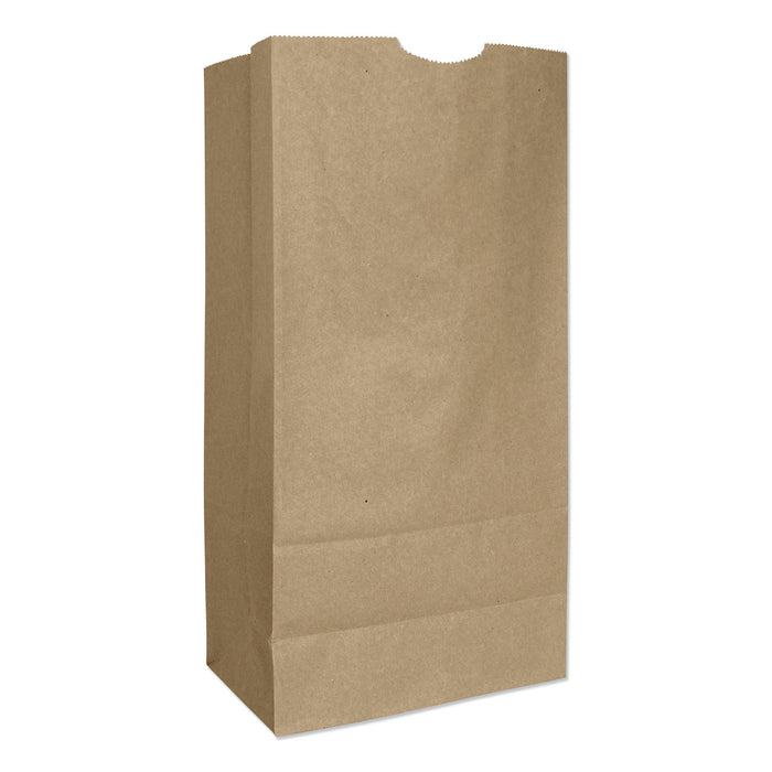 Grocery Paper Bags, 57 lbs Capacity, #16, 7.75"w x 4.81"d x 16"h, Kraft, 500 Bags