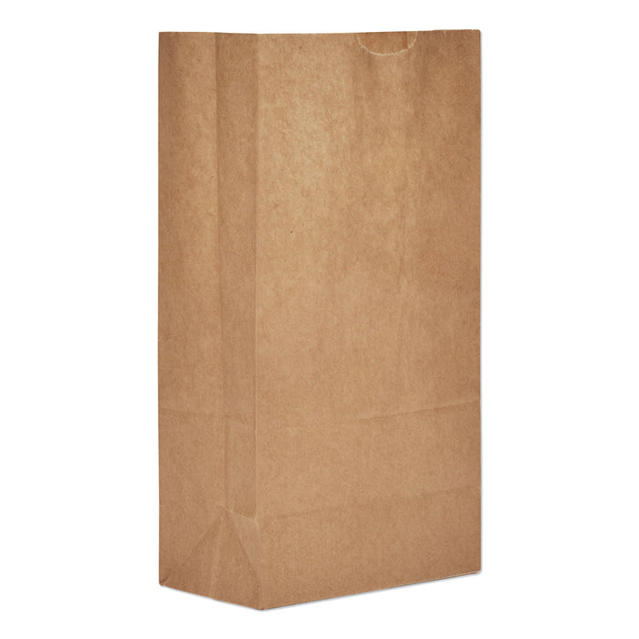 Grocery Paper Bags, 50 lbs Capacity, #5, 5.25"w x 3.44"d x 10.94"h, Kraft, 500 Bags