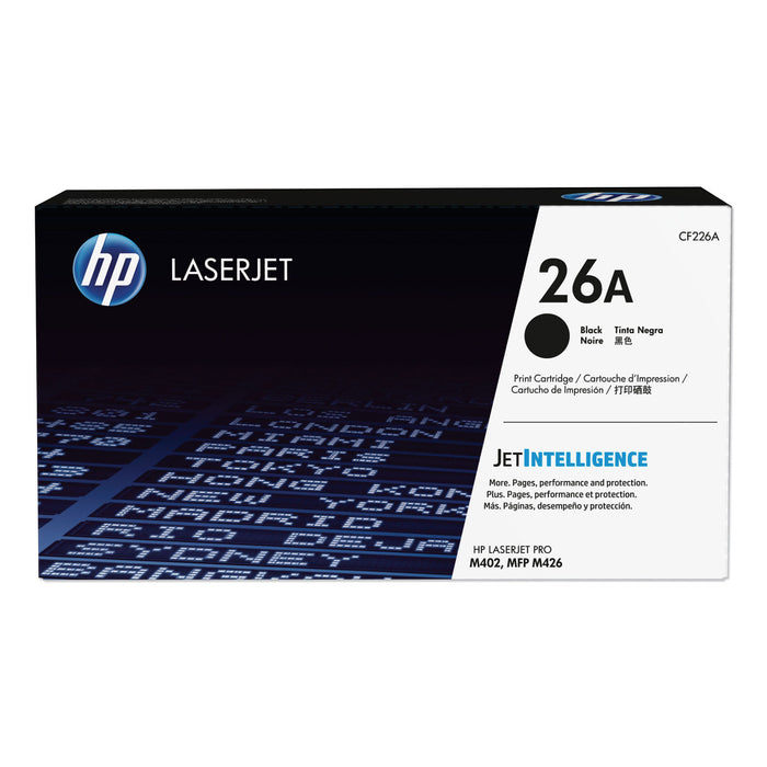 HP 26A, (CF226AD1) 2-Pack Black Original LaserJet Toner Cartridge