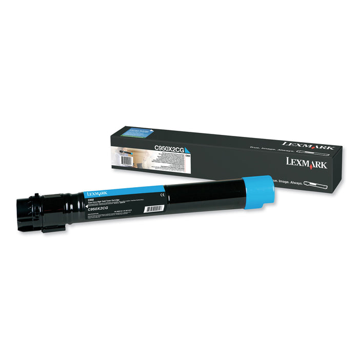 C950X2CG Extra High-Yield Toner, 22000 Page-Yield, Cyan