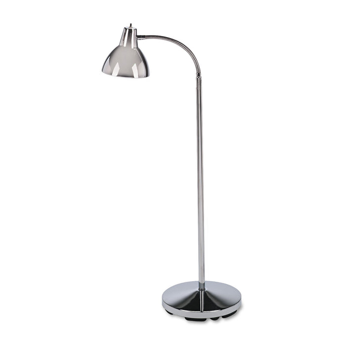 Classic Incandescent Exam Lamp, Three Prong, 10"w x 10"d x 74"h, Stainless Steel