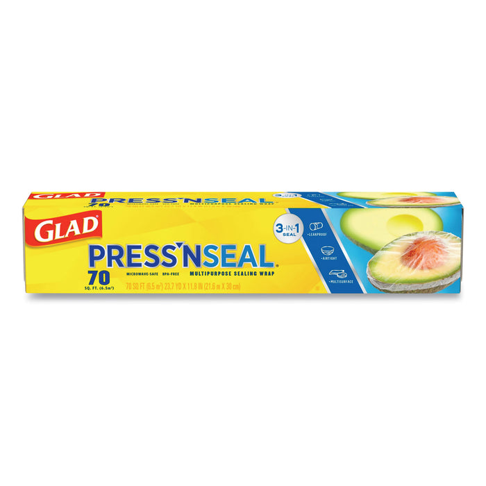 Press'n Seal Food Plastic Wrap, 70 Square Foot Roll, 12/Carton