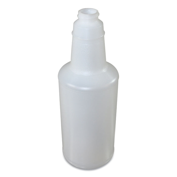 Plastic Bottles with Graduations, 32 oz, Clear, 12/Carton