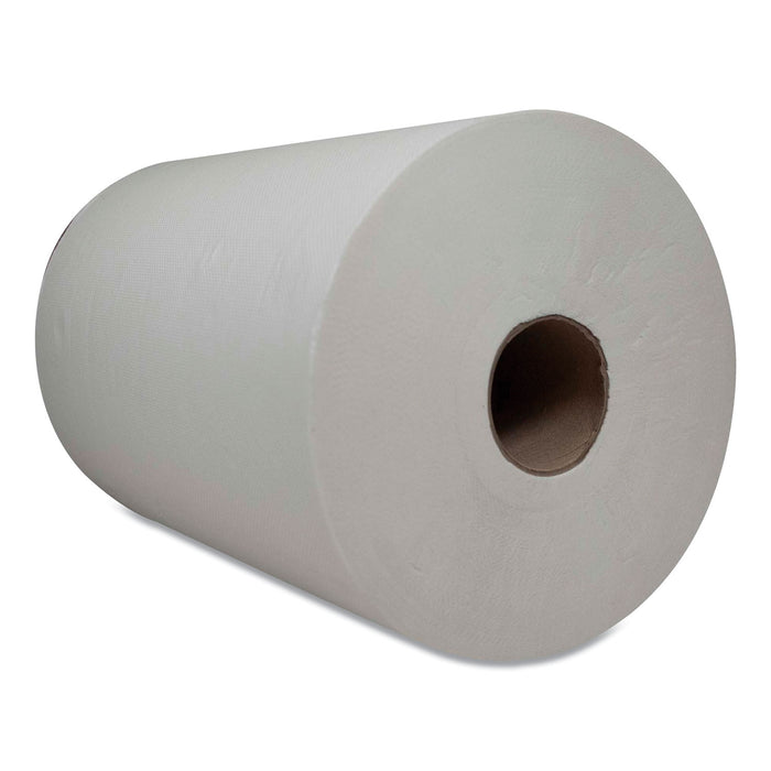 10 Inch TAD Roll Towels, 1-Ply, 7.25" x 500 ft, White, 6 Rolls/Carton