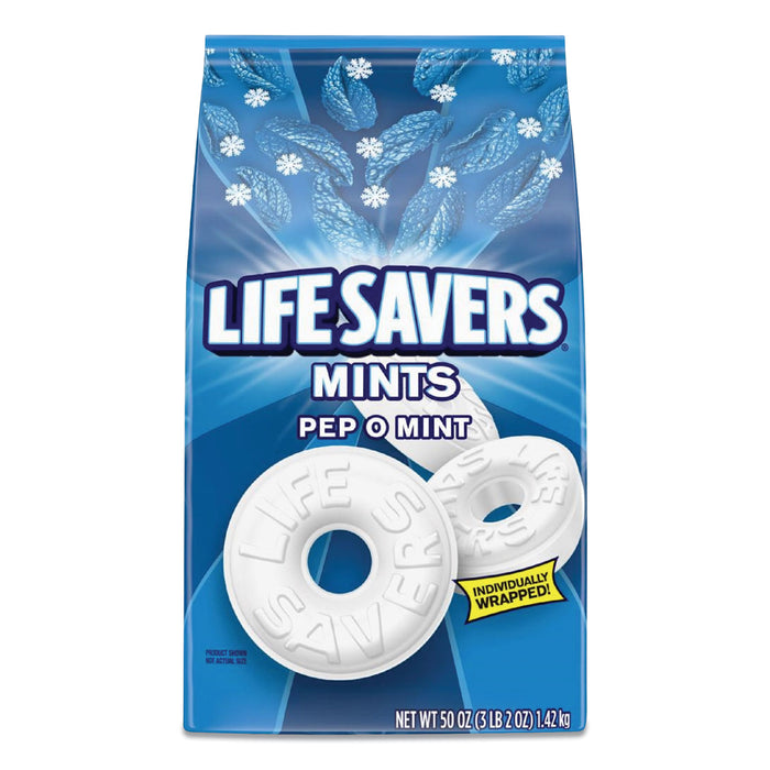 Hard Candy Mints, Pep-O-Mint, 50 oz Bag